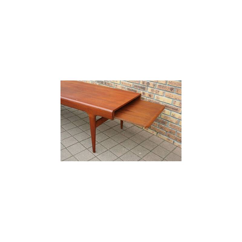 Coffee table in teak, Johannes ANDERSEN - 1960s