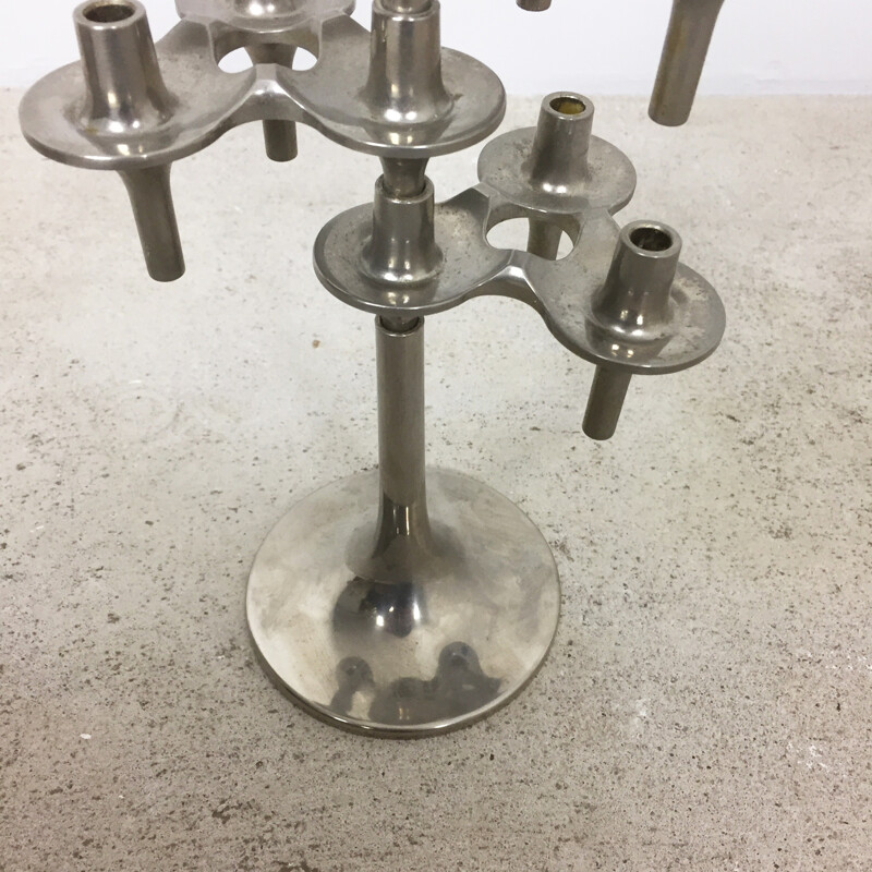 Genuine vintage candlestick "Orion" by Caesar Stoffi for BMF Nagel, Germany 1970