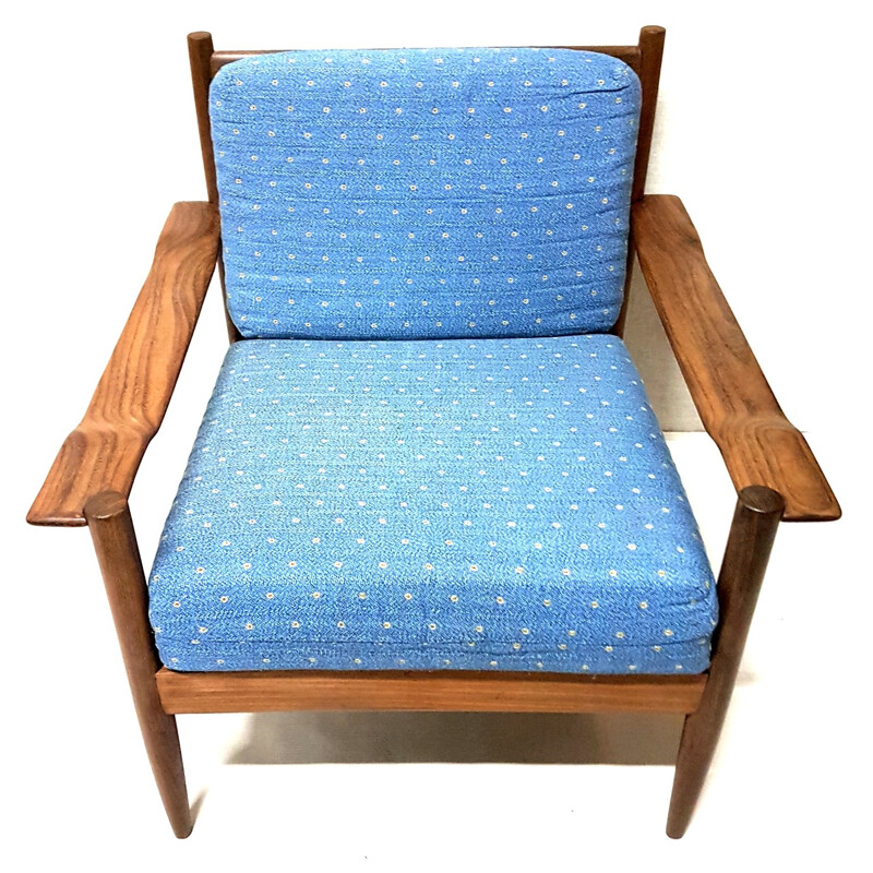 Danish modern teak arm chair - 1960s