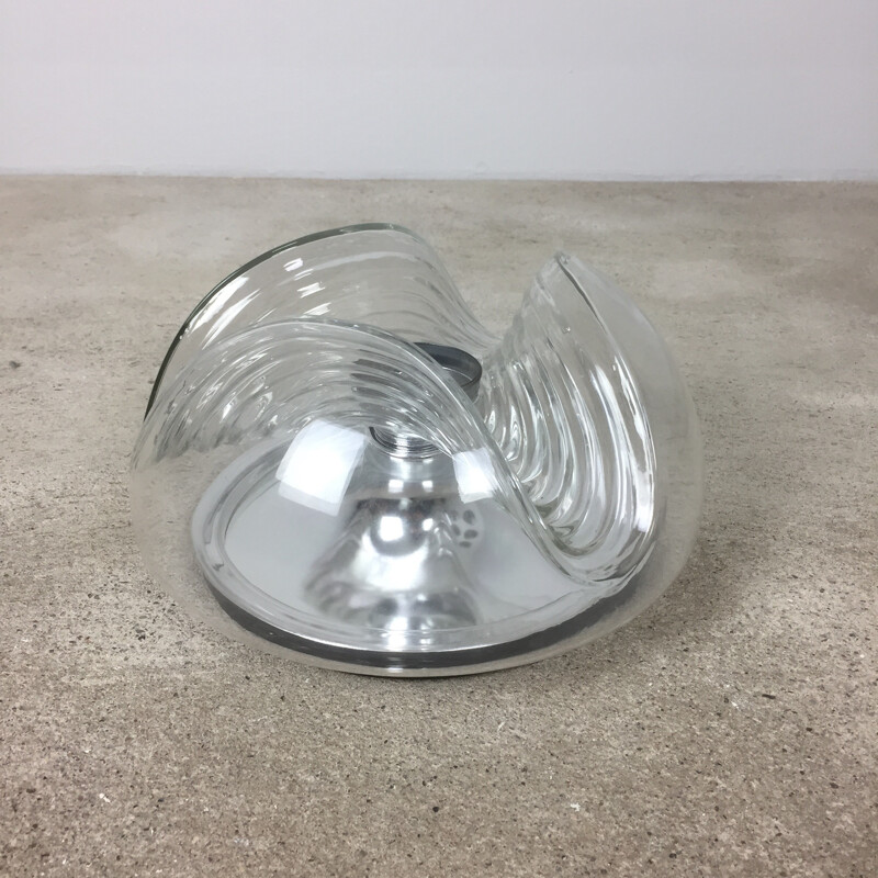 Wall light in glass "WAVE" by Koch  and Lowy for Peill and Putzler - 1970s
