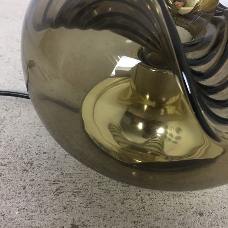 Original glass desk light "WAVE" by Koch and Lowy for Peill & Putzler - 1970s