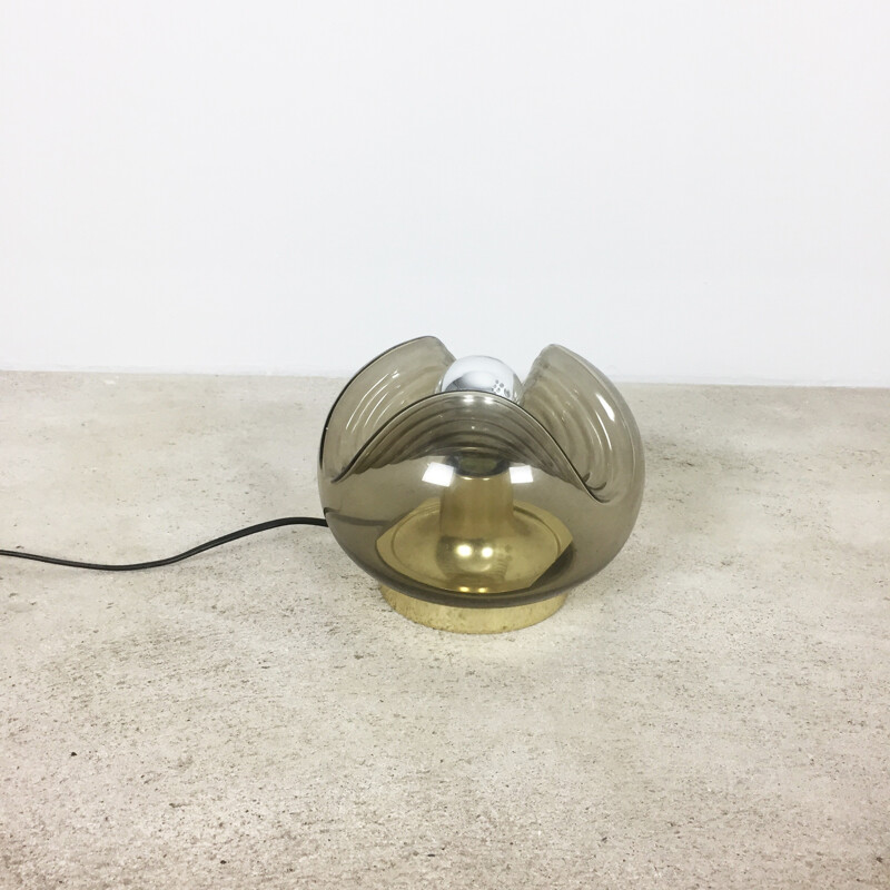 Original glass desk light "WAVE" by Koch and Lowy for Peill & Putzler - 1970s