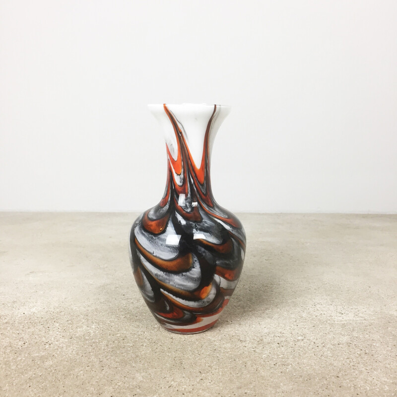 Vase vintage de Opaline Florence pour Carlo Moretti - 1970