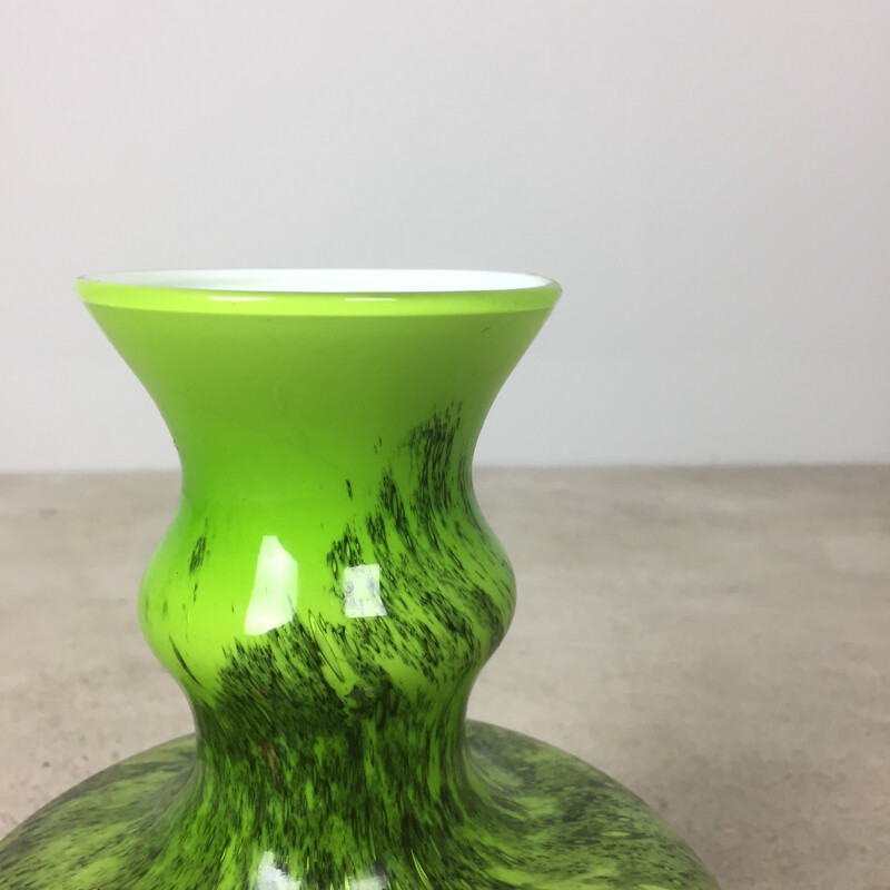 Vintage green vase by Carlo Moretti - 1970s