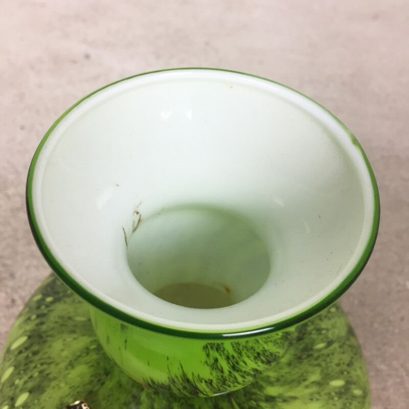 Vintage green vase by Carlo Moretti - 1970s