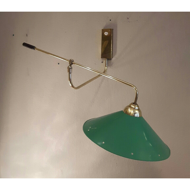 Vintage wall lamp with pendulum - 1950s