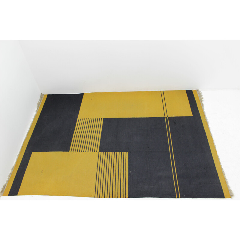 Modernist geometric Kilim carpet - 1959