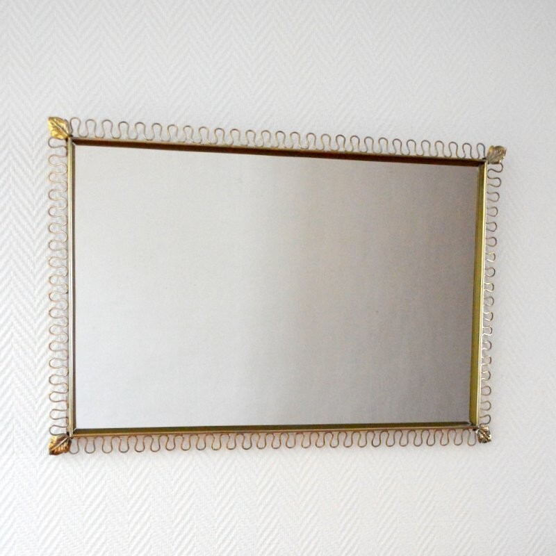 Vintage rectangular mirror by Josef Frank - 1950s