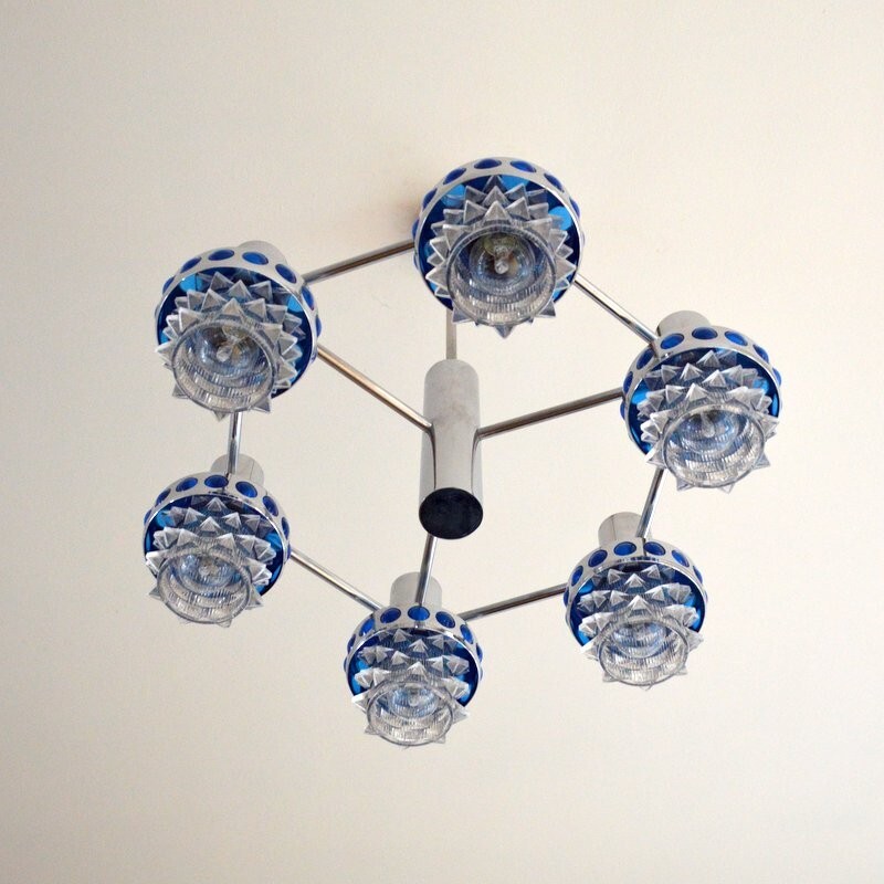 Pendant lamp - Chandelier RAAK space - 1970s