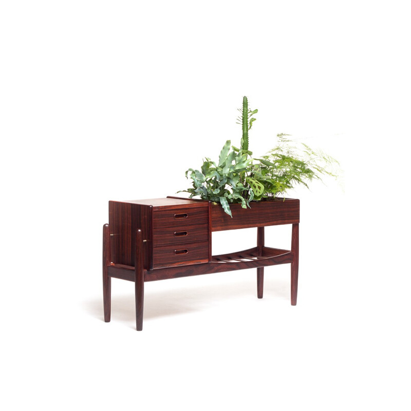 Vintage rosewood planter by Arne Wahl Iversen - 1960s