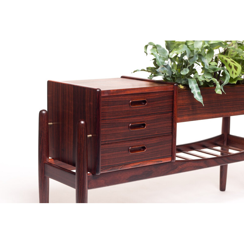 Vintage rosewood planter by Arne Wahl Iversen - 1960s