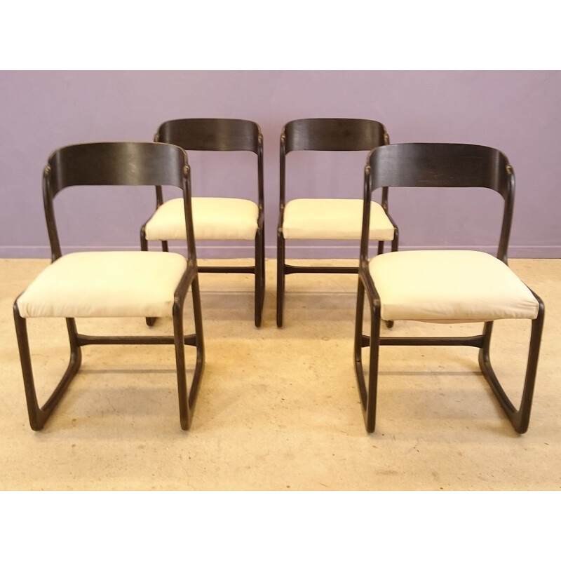 4 trainer chairs by Baumann - 1950s