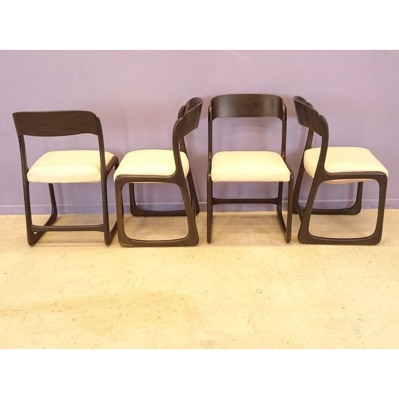 4 trainer chairs by Baumann - 1950s