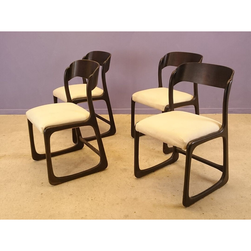 4 trainer chairs by Baumann - 1950s