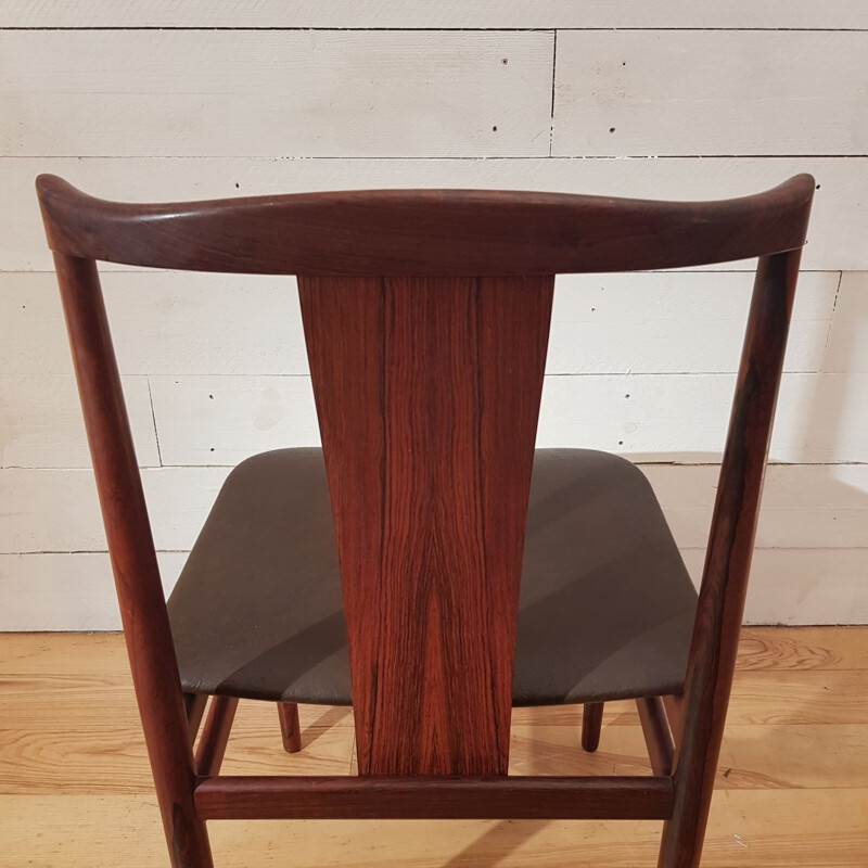 Set of 4 Danish chairs in Rio rosewood - 1960s