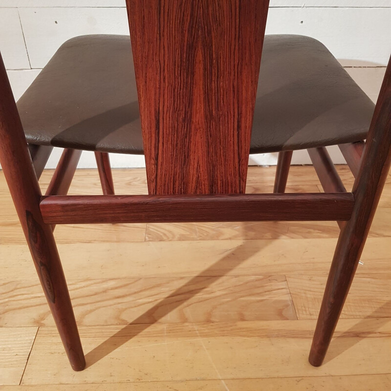 Set of 4 Danish chairs in Rio rosewood - 1960s