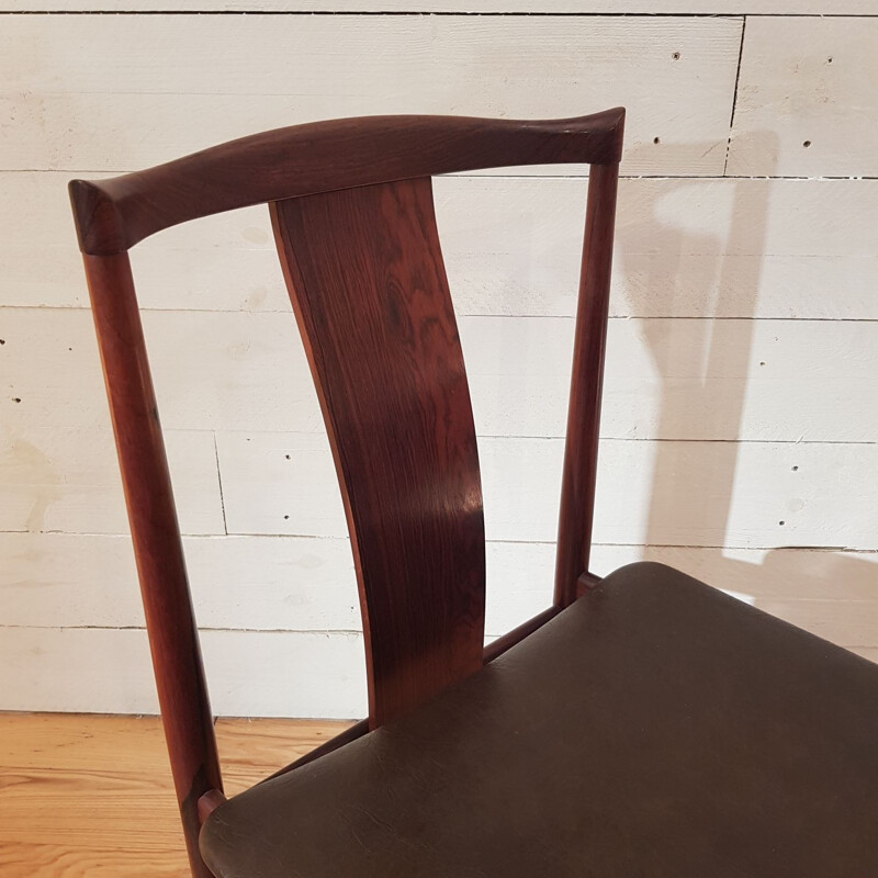 Set of 4 Danish chairs in Rio rosewood - 1960s