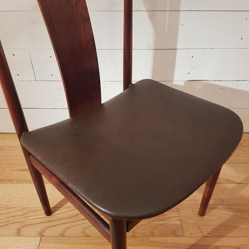 Set of 4 Danish chairs in Rio rosewood - 1960s