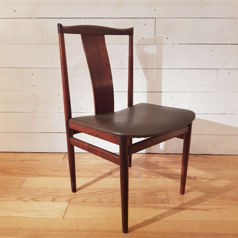 Set of 4 Danish chairs in Rio rosewood - 1960s