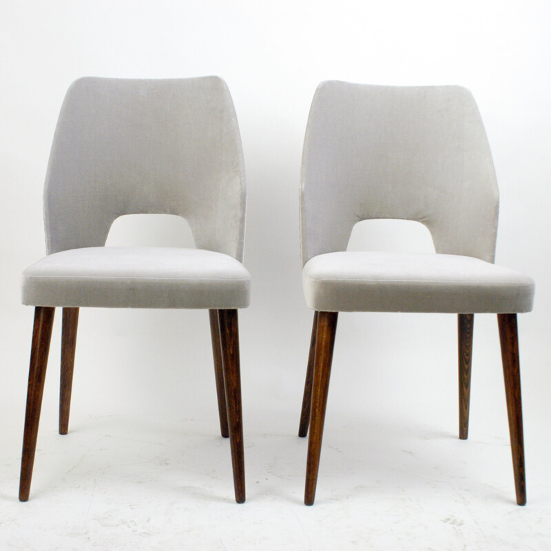 Pair of Midcentury Dining Chairs in the Style of Oswald Haerdtl - 1950s