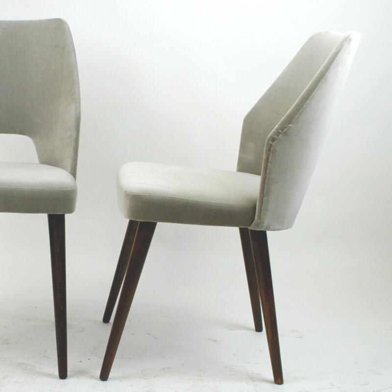 Pair of Midcentury Dining Chairs in the Style of Oswald Haerdtl - 1950s