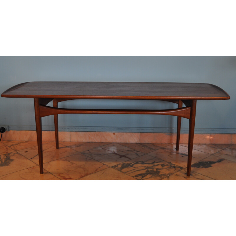 Coffee table in teak, Peter HVIDT and Orla MOLGARD NIELSEN - 1960s