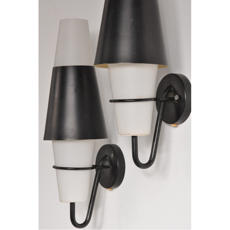 Pair of Dutch wall sconces by RAAK - 1950s