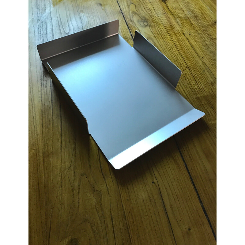 Aluminum tray by Etienne Fermigier - 1970s