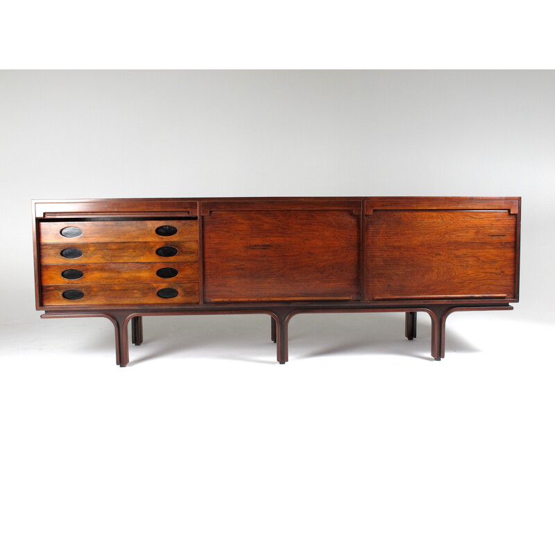 Rosewoord sideboard by Gianfranco Frattini for Bernini - 1950s