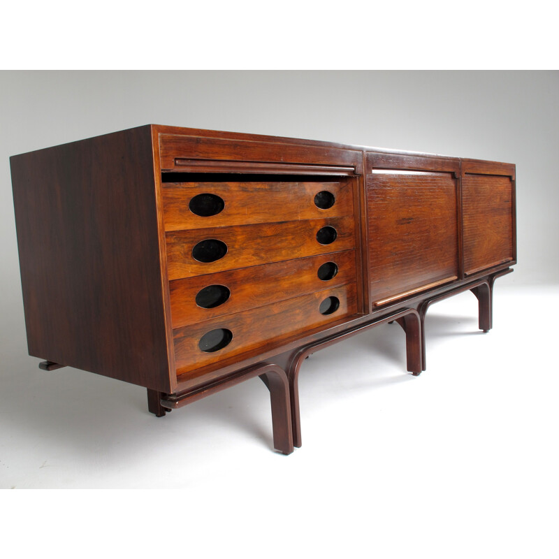 Rosewoord sideboard by Gianfranco Frattini for Bernini - 1950s