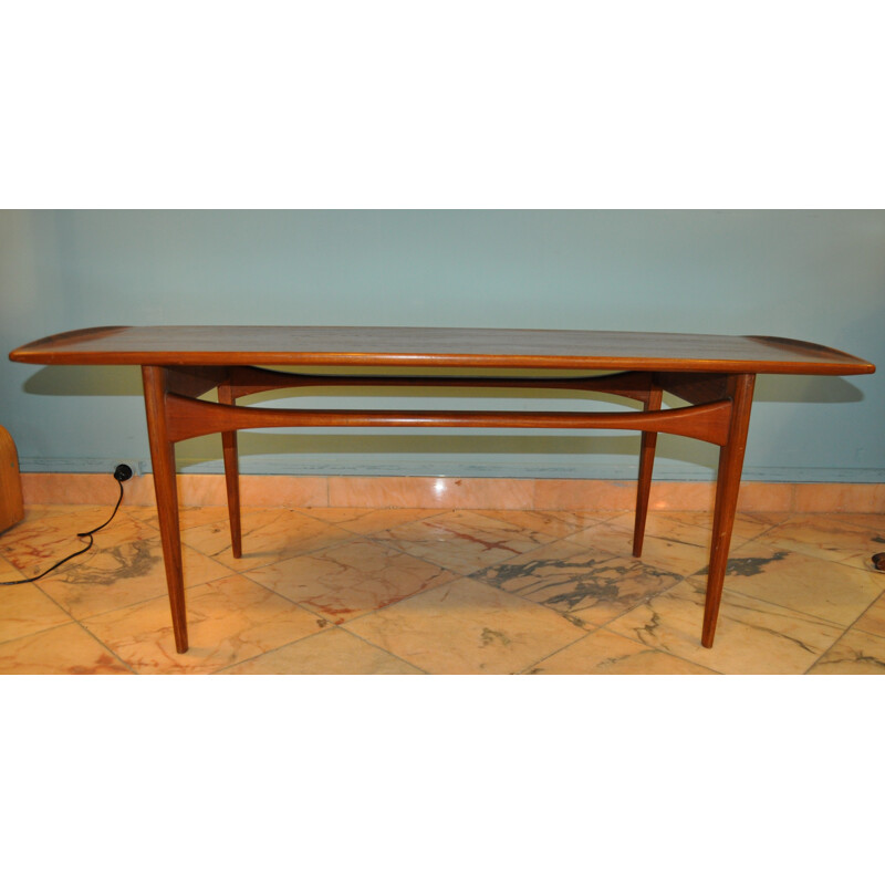 Coffee table in teak, Peter HVIDT and Orla MOLGARD NIELSEN - 1960s