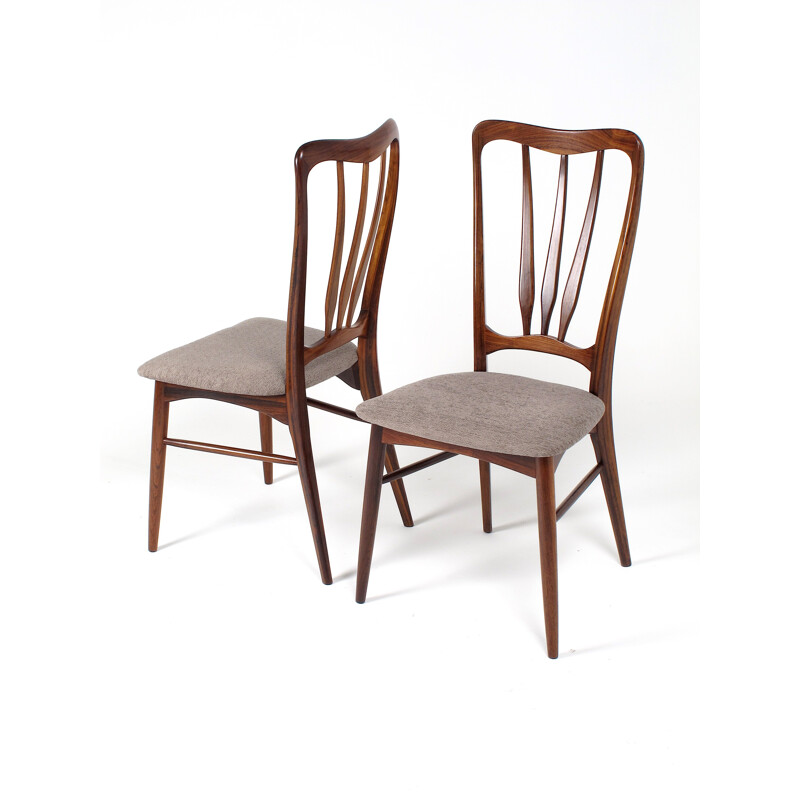 Set of 6 by Niels Koefoed chairs - 1960s