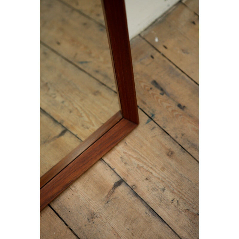 Danish Mid Century Teak Mirror - 1950s