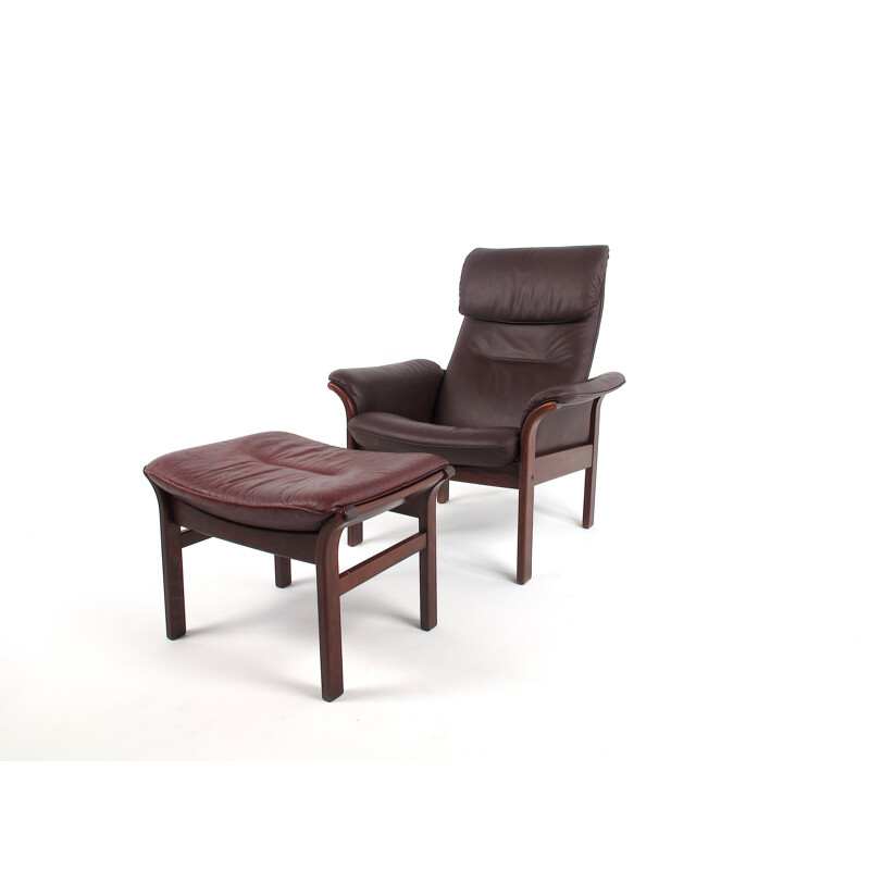 Lounge chair and ottoman by Göte Möbler - 1970s