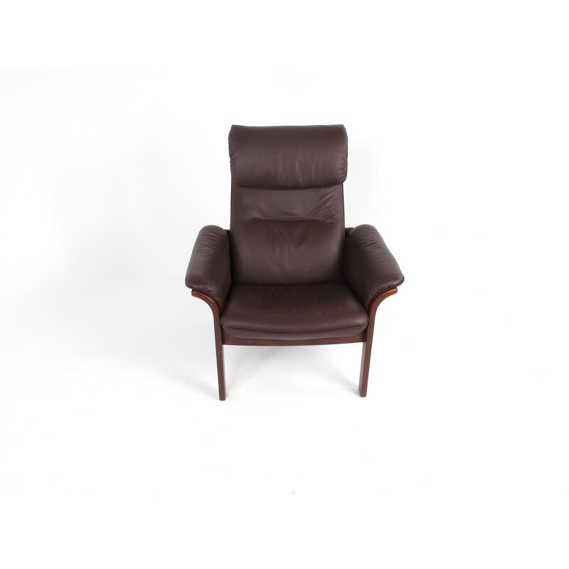 Fauteuil lounge et ottoman de Göte Möbler - 1970