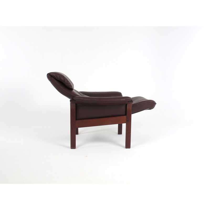 Fauteuil lounge et ottoman de Göte Möbler - 1970