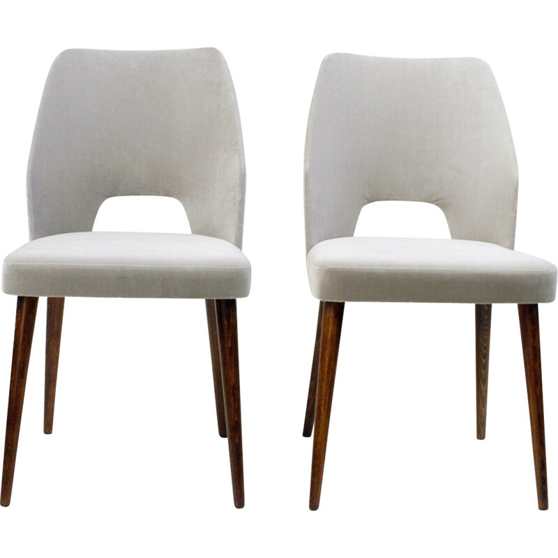 Pair of Midcentury Dining Chairs in the Style of Oswald Haerdtl - 1950s