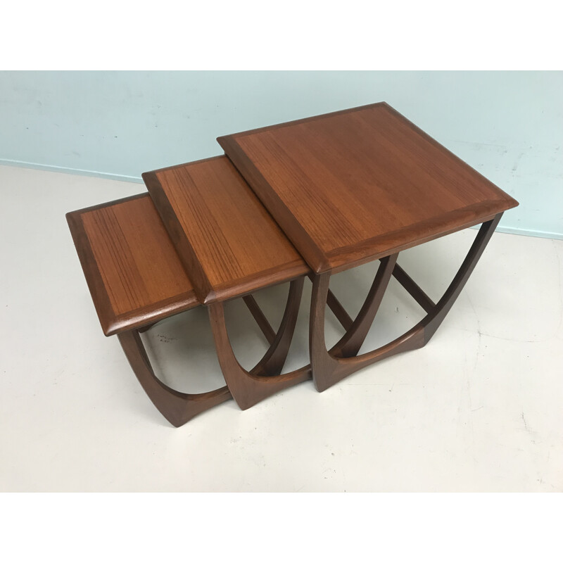 Vintage teak nest of sidetables by G-Plan - 1960s