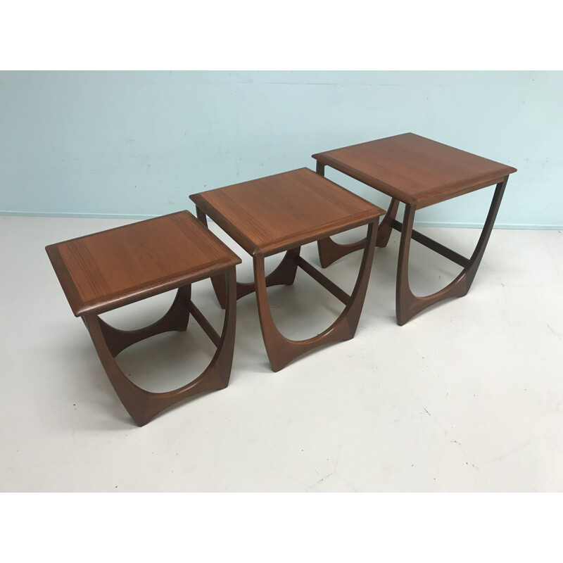 Vintage teak nest of sidetables by G-Plan - 1960s