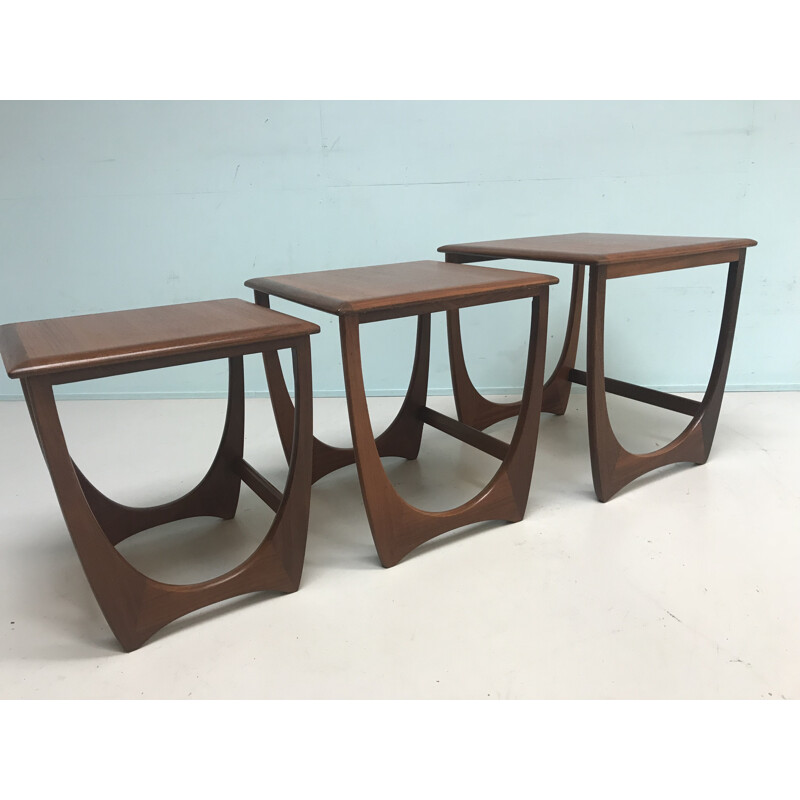 Vintage teak nest of sidetables by G-Plan - 1960s