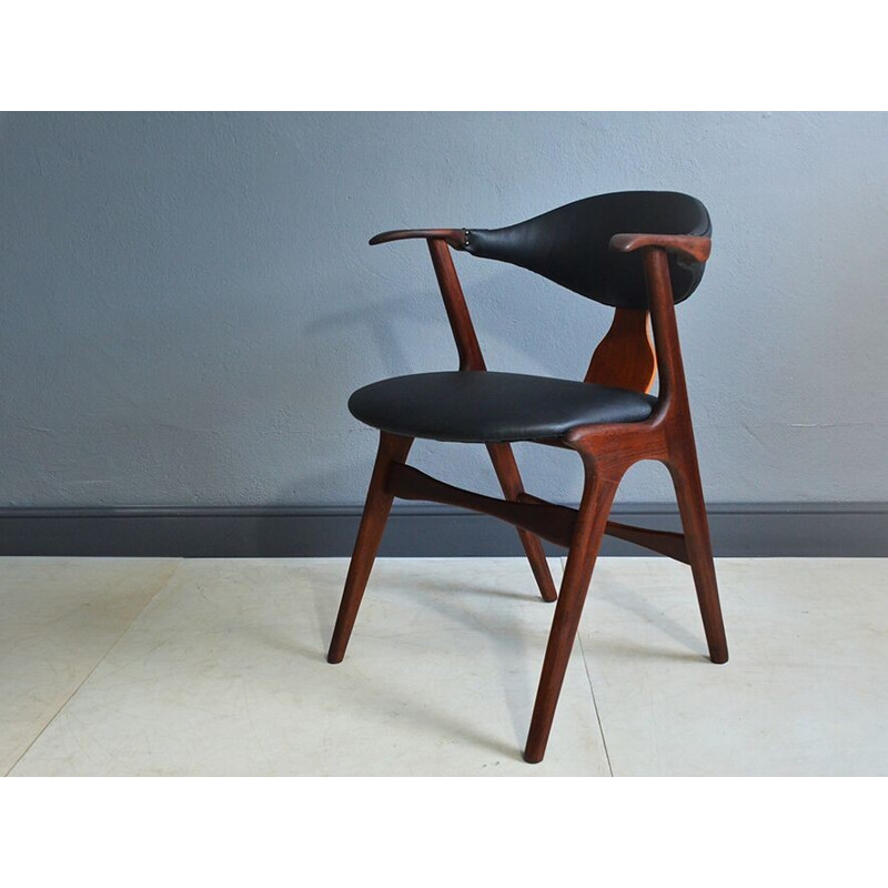 Suite de 4 chaises en corne de vache - 1960