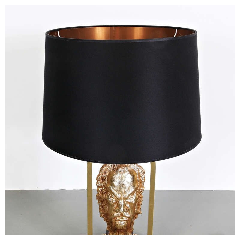 Vintage messing table lamp, France 1970