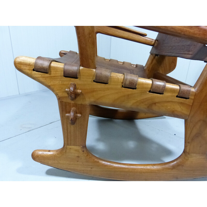Vintage Rocking Chair by Angel Pazmino - 1960s