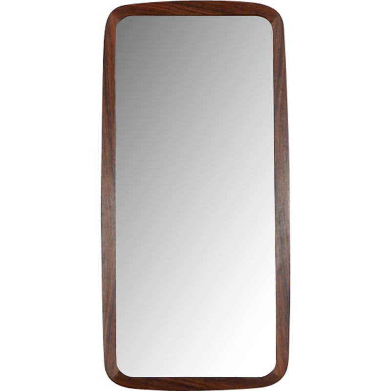 Danish Mid Century Rosewood Mirror - 1950s