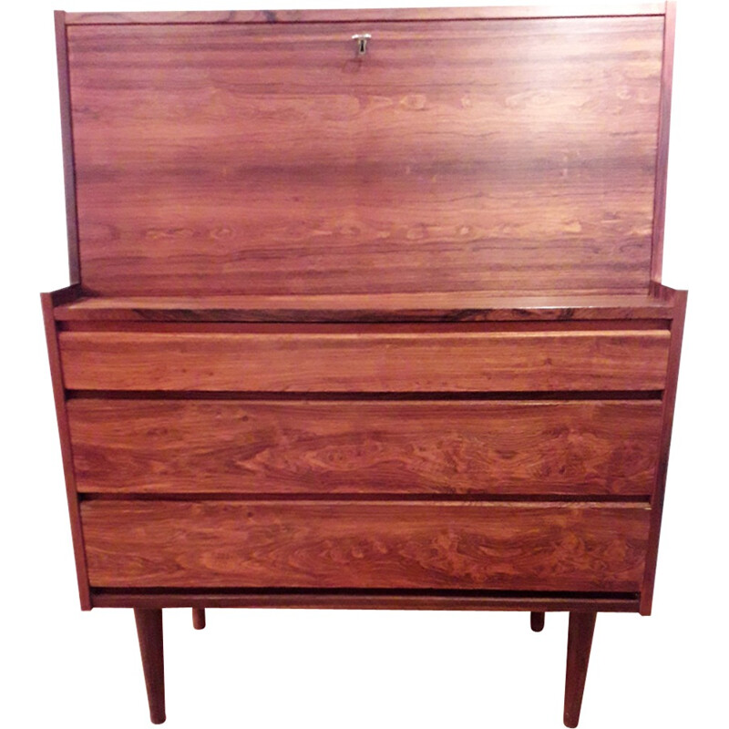 Vintage Scandinavian secretary in rosewood - 1960s