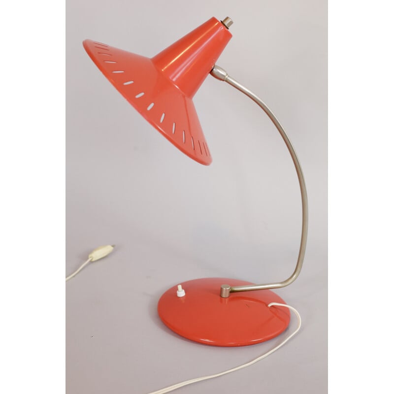 Metalen lamp van JJM Hoogervorst voor Anvia - 1950