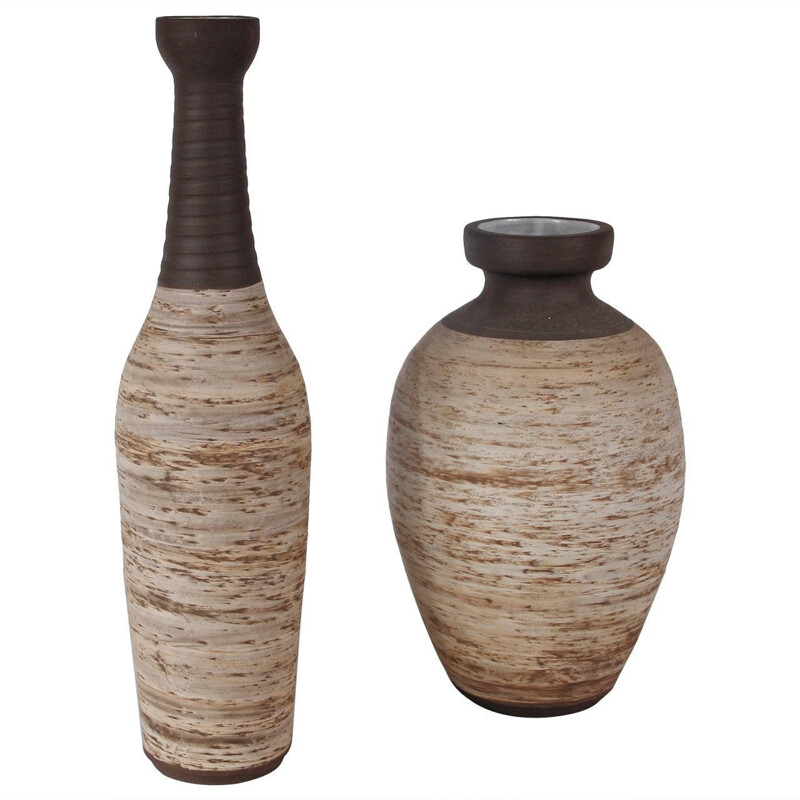 Pair of Ceramic Vases, RAVELLI - 1960s