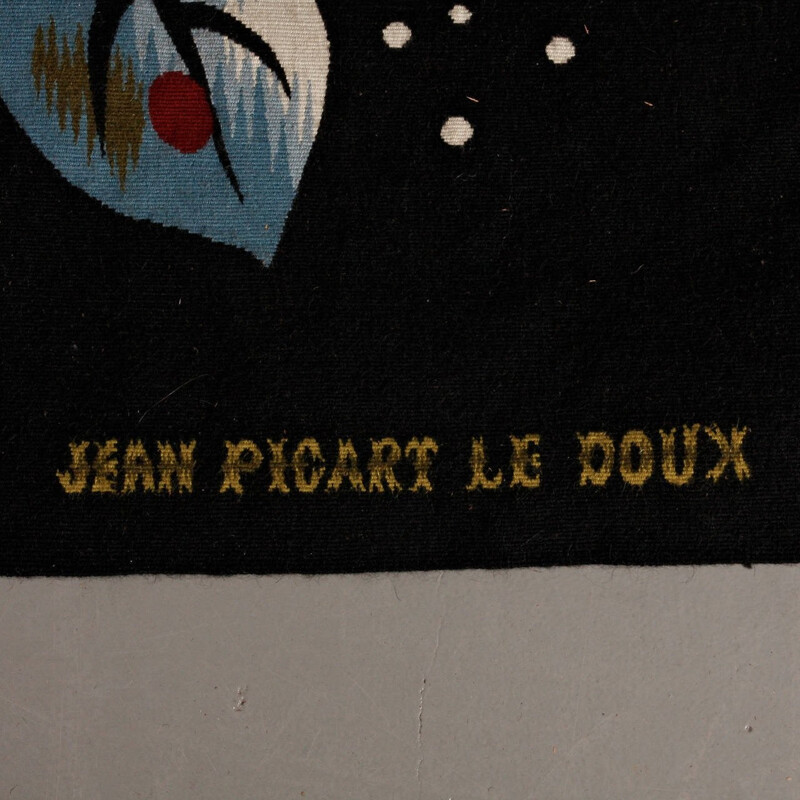 Tapestry La Huppe by Jean Picart LE DOUX - 1960s