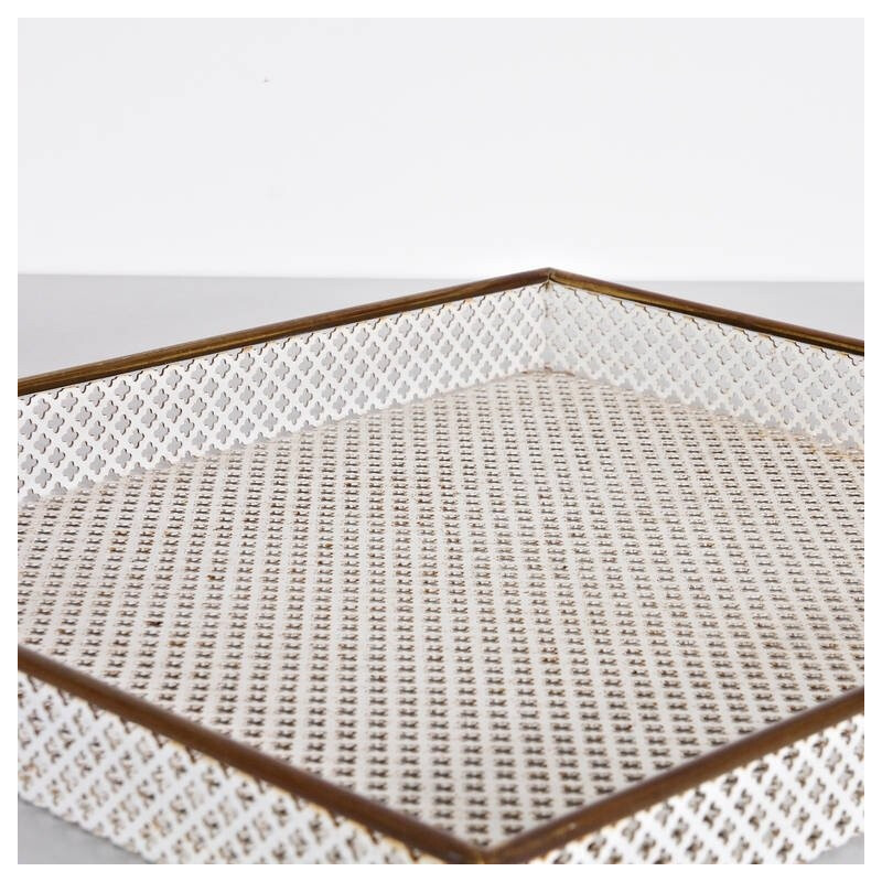 Metal and Brass Tray by Mathieu MATEGOT - 1950s