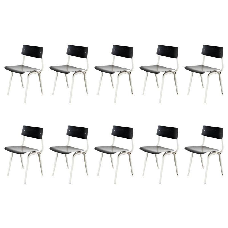 Set of 10 Theater Chairs by Friso KRAMER - 1950s